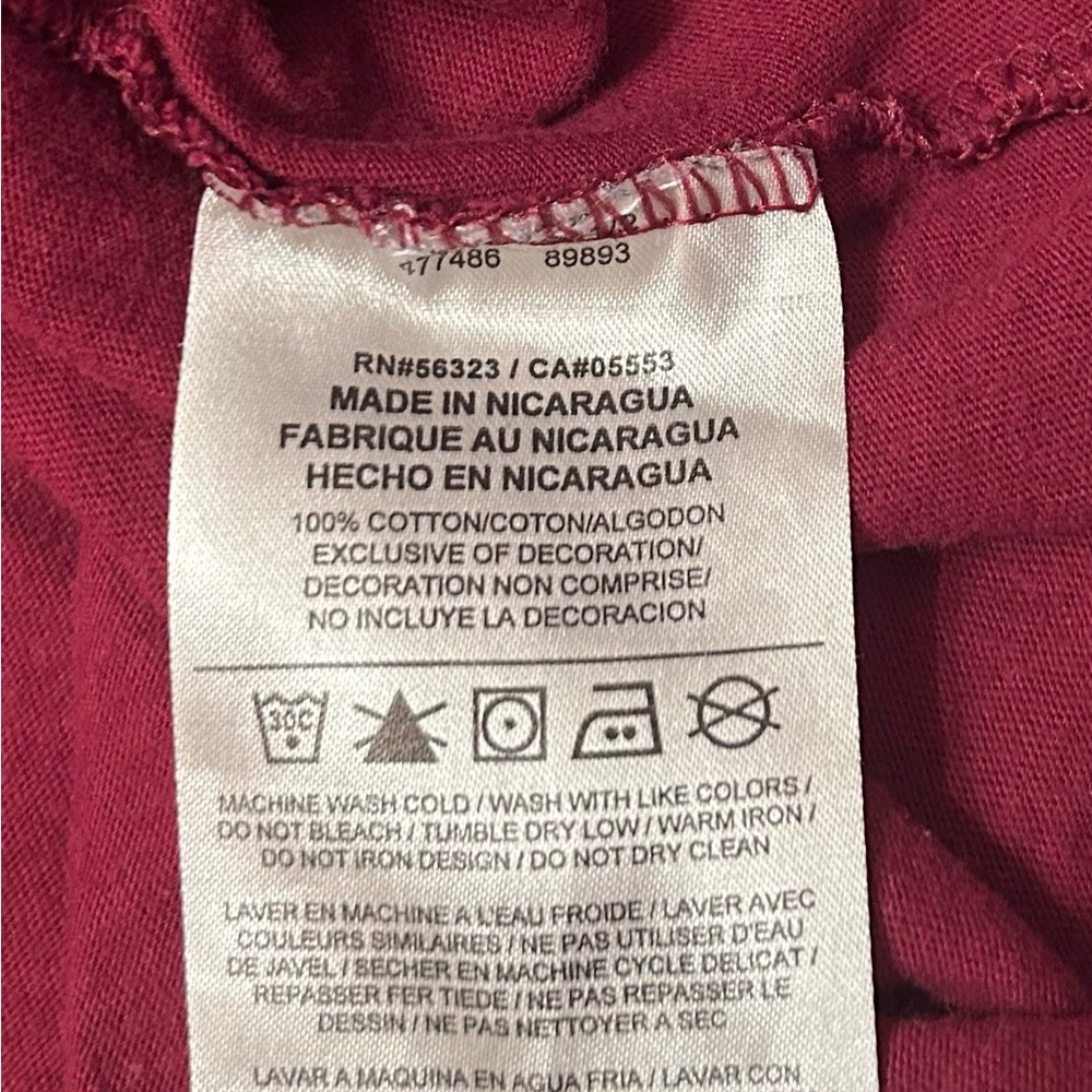 Nike Women's Burgundy Short Sleeve Tee - Picture 4 of 4
